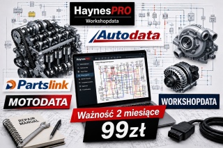 AUTODATA, HAYNES PRO, ETKA, ALLDATA, - Katalogi części schematy mechaniczne elektryczne informacje naprawcze - 2 miesiące